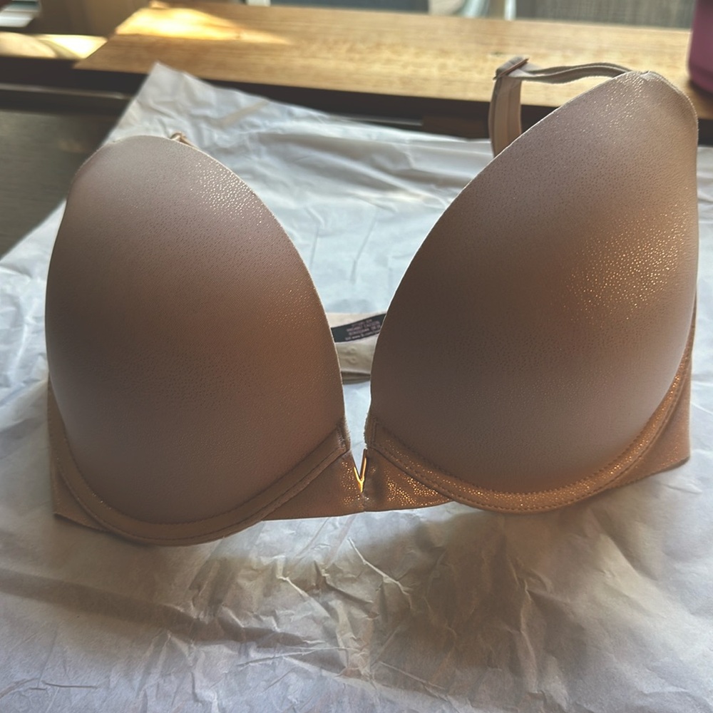 Victorias sparkle nude push up bra , 32 E